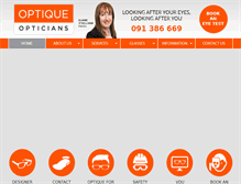 Tablet Screenshot of optique.ie